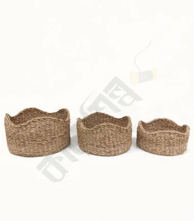 Seagrass Dining Table Basket set of 3