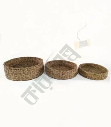 Seagrass Handwoven Fruit Baskets set of 3