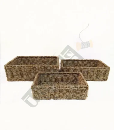 Seagrass Handwoven Fruit Hamper set of 3