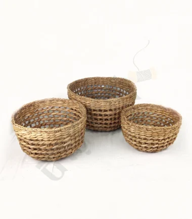 Seagrass Handwoven Vegetable Hampers set of 3