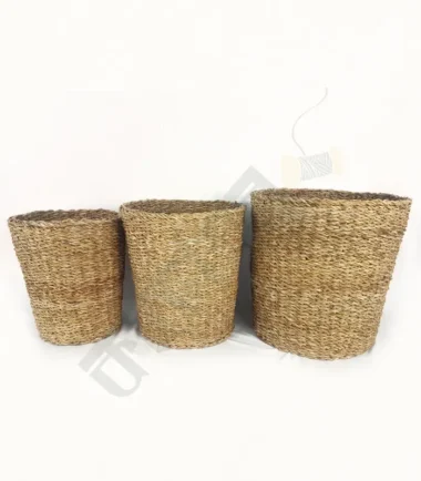 Seagrass Handwoven Planter Baskets set of 3