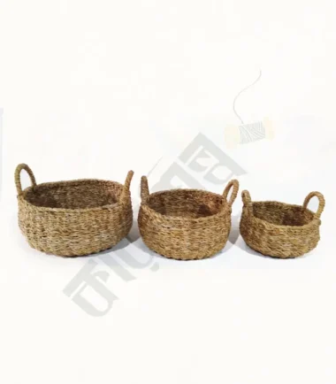 Seagrass Round Shape Basket set of 3