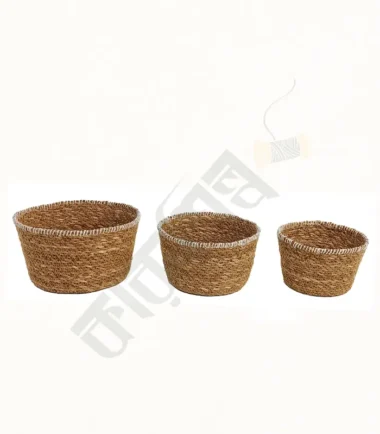 Seagrass Storage Hamper set of 3