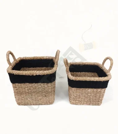 Seagrass Storage Hamper with Handles set of 2
